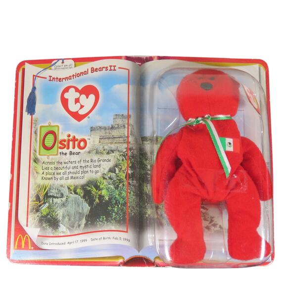 Lot of 7 McDonald's Ty Beanie Babies International Bears II Good Condition READ - Picture 3 of 16